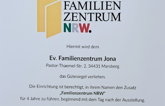 Zertifizierung zum Familienzentrum