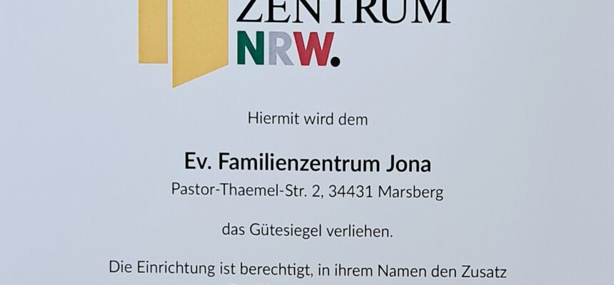 Zertifizierung zum Familienzentrum